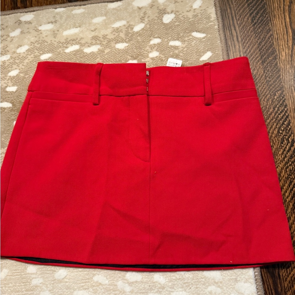 Zara Bold Red Mini Skirt